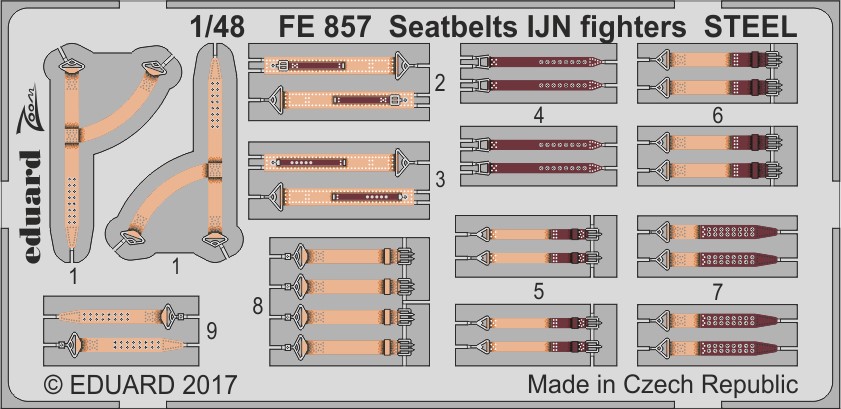 1/48 Seatbelts IJN fighters STEEL