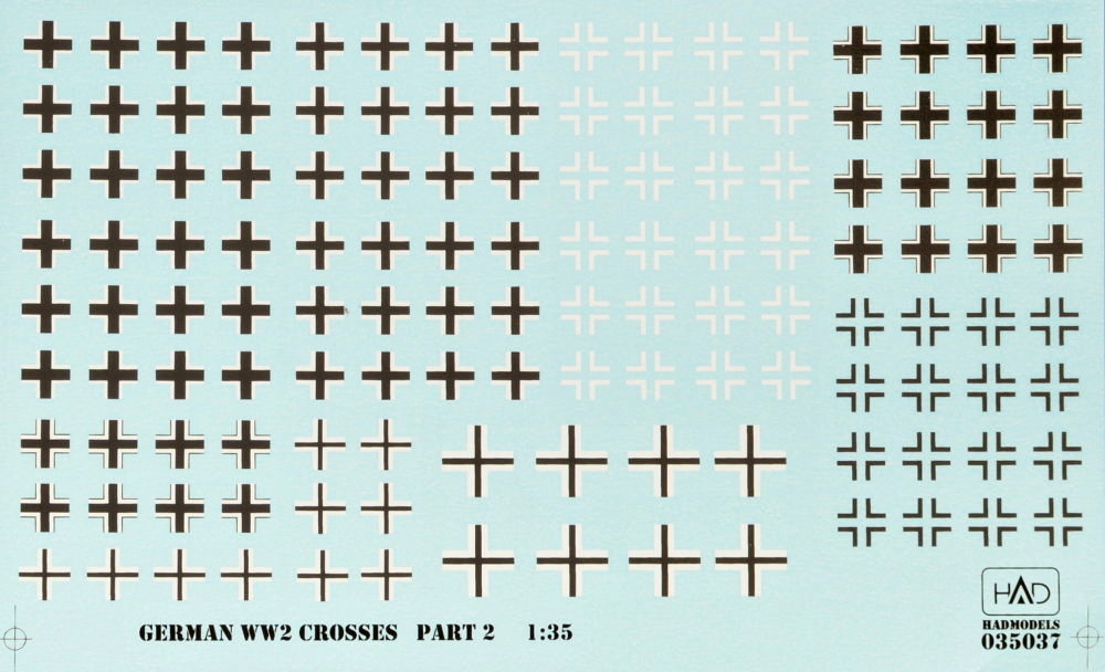 1/35 Decal German Crosses WWII (part 2)