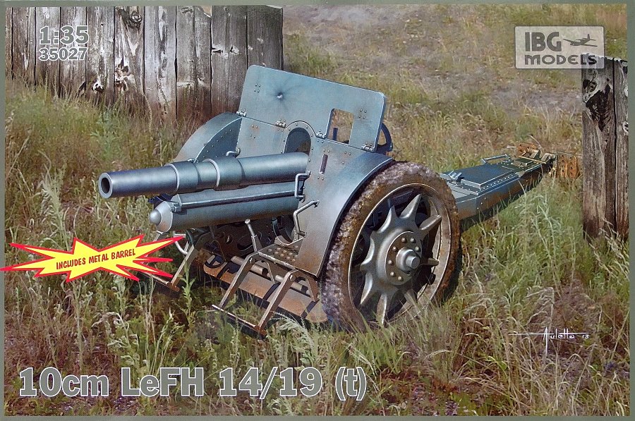 1/35 10cm LeFH 14/19 (t) w/ metal barrel