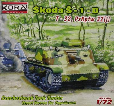 1/72 Skoda S-1-D/Pz.32t/
