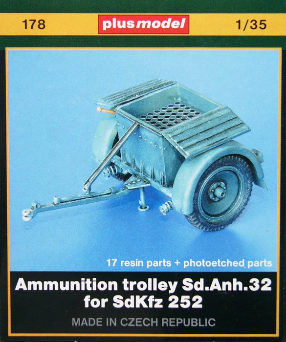 1/35 Ammunition trolley Sd.Anh.32 for SdKfz 252