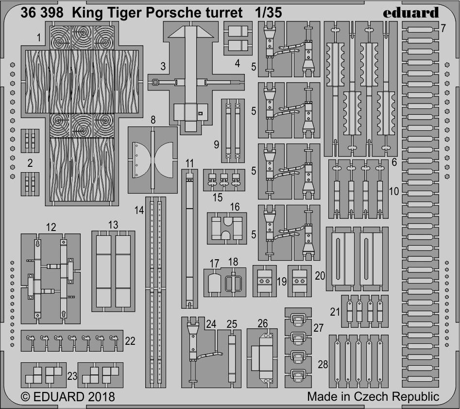SET King Tiger Porsche turret (MENG)