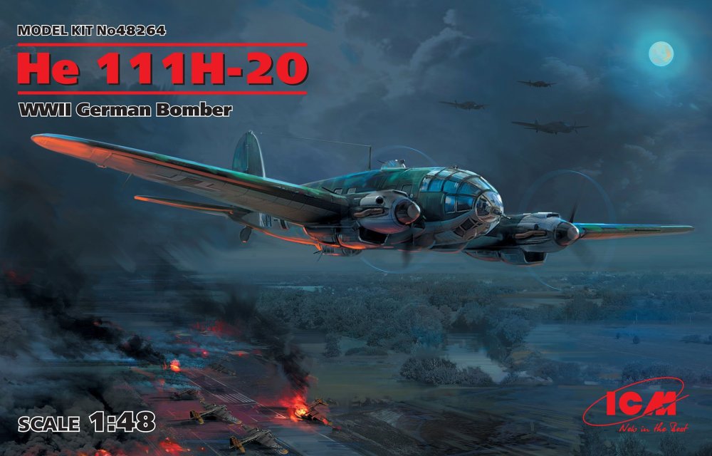 1/48 Heinkel He 111H-20 German Bomber (2x camo)