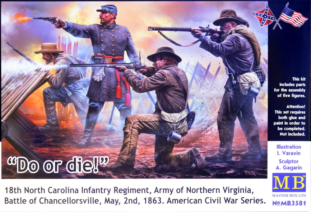 1/35 18th North Carolina Inf.Regiment,1863 (5 fig)