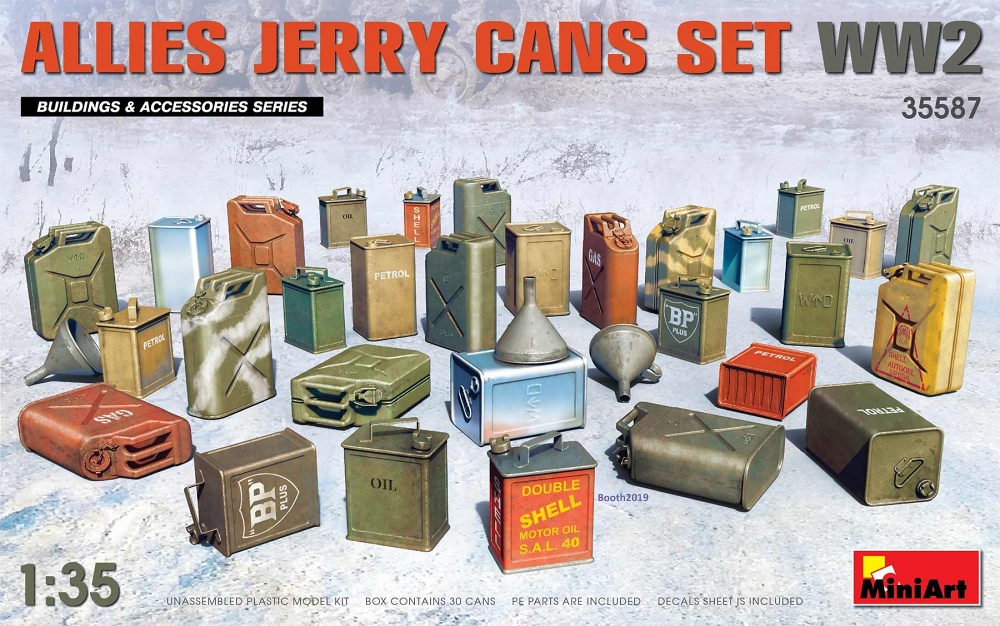 1/35 Allies Jerry Cans Set WWII (30 pcs.)