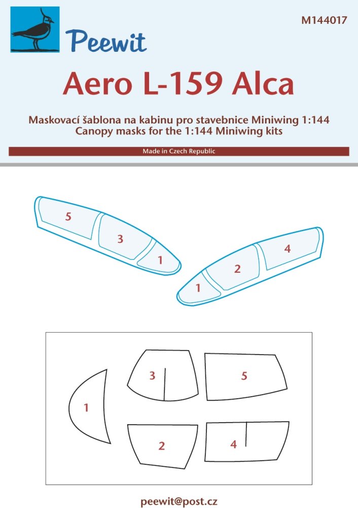 1/144 Canopy mask Aero L-159 Alca (MINIW.)