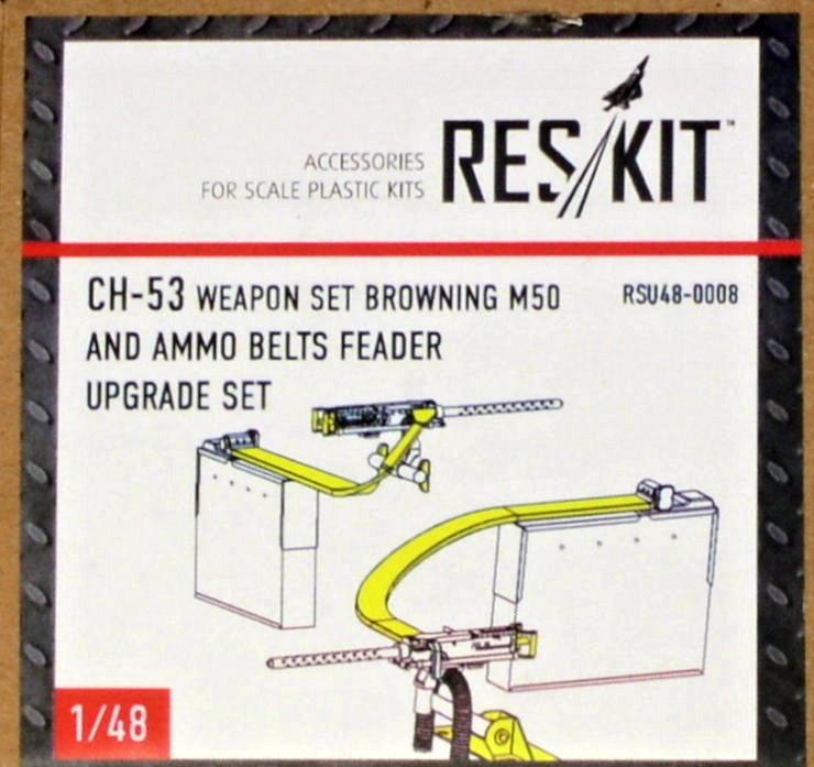 1/48 CH-53, MH-53 Weapon set and ammo belts feader