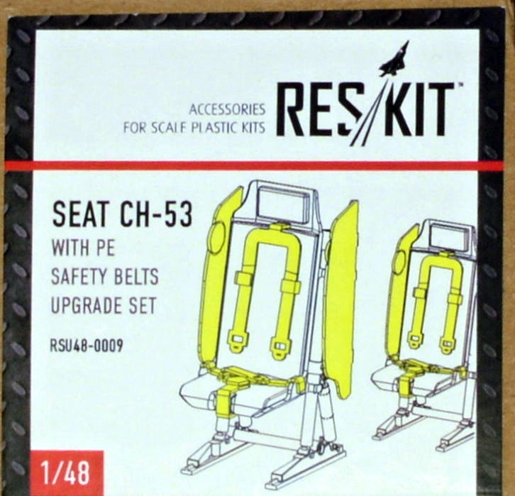 1/48 CH-53, MH-53 Seat w/ PE safelty belts (ACAD)