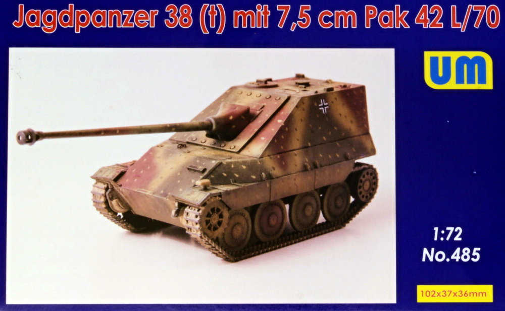 1/72 Jagdpanzer 38 (t) with 7,5cm Pak 42L/70