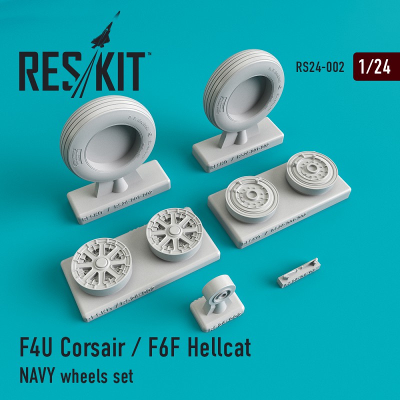 1/24 F4U Corsair/F6F Hellcat NAVY wheel set (AIRF)