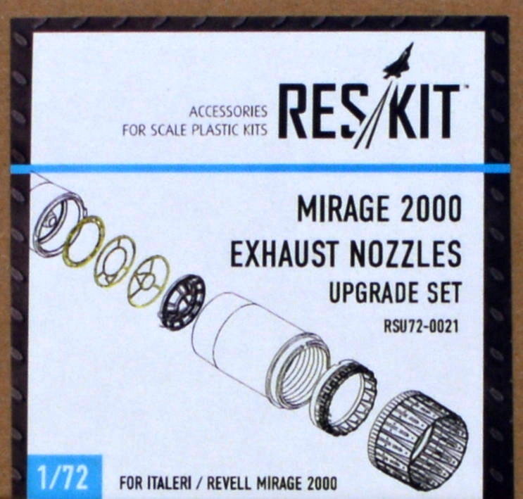 1/72 Mirage 2000 exhaust nozzles (ITA/REV)