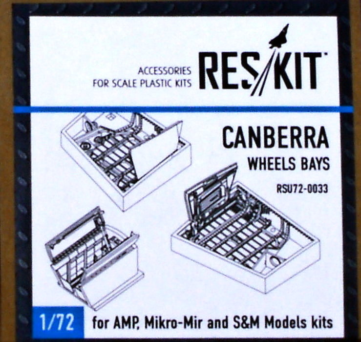 1/72 Canberra wheels bays (AMP/MIKRO-MIR)