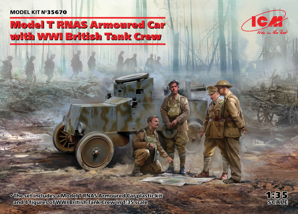 1/35 Model T RNAS w/ British Tank Crew WWI
