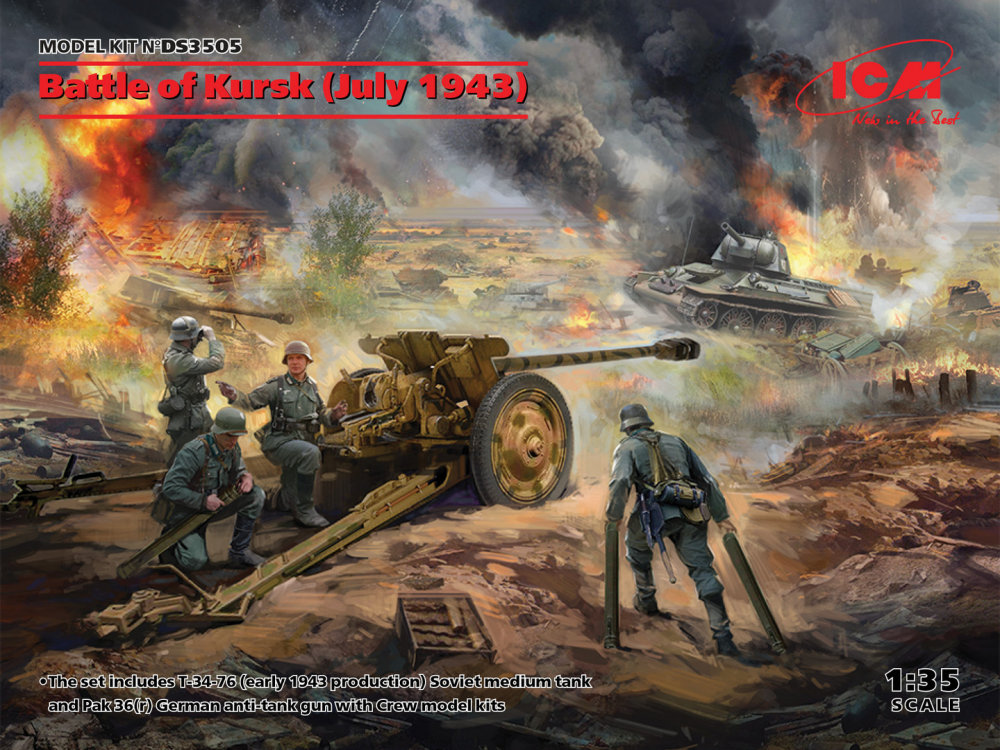 1/35 Battle of Kursk, July 1943 (2 kits, 4 fig.)