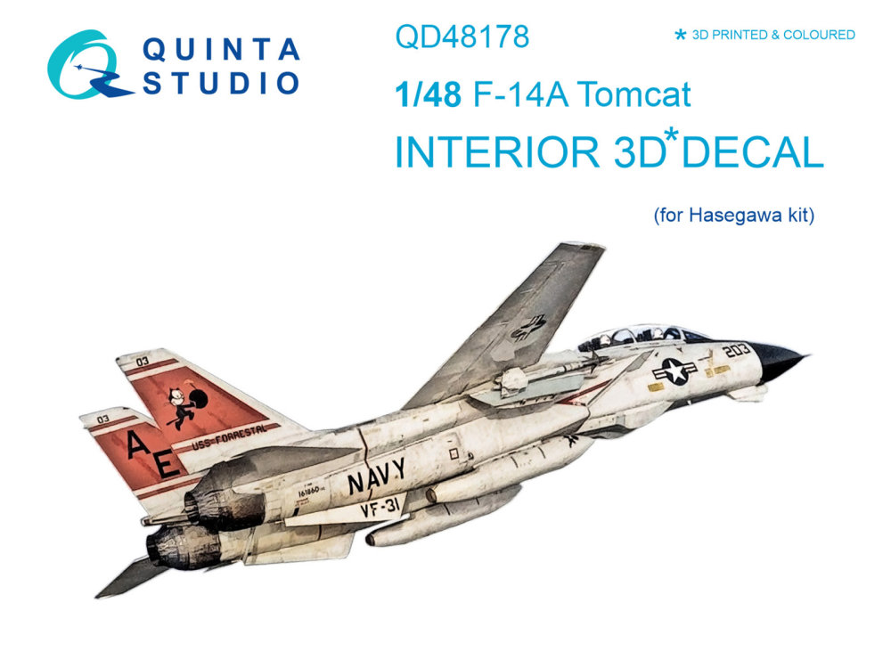 1/48 F-14A 3D-Print&col.Interior (HAS)
