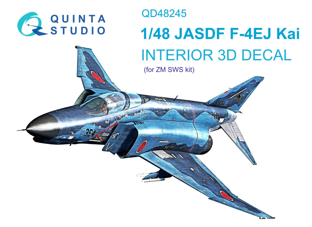 1/48 F-4EJ Kai 3D-Printed&col. Interior (ZM SWS)