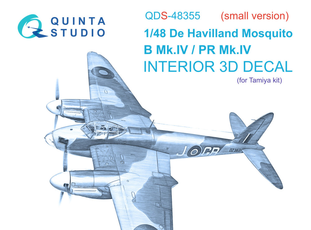 1/48 DH Mosquito B Mk.IV/PR Mk.IV 3D-col.Int.SMALL