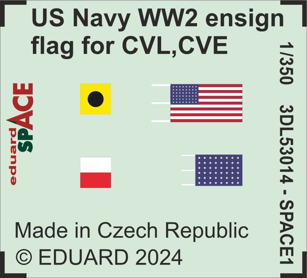 1/350 US Navy WWII ensign flag  SPACE
