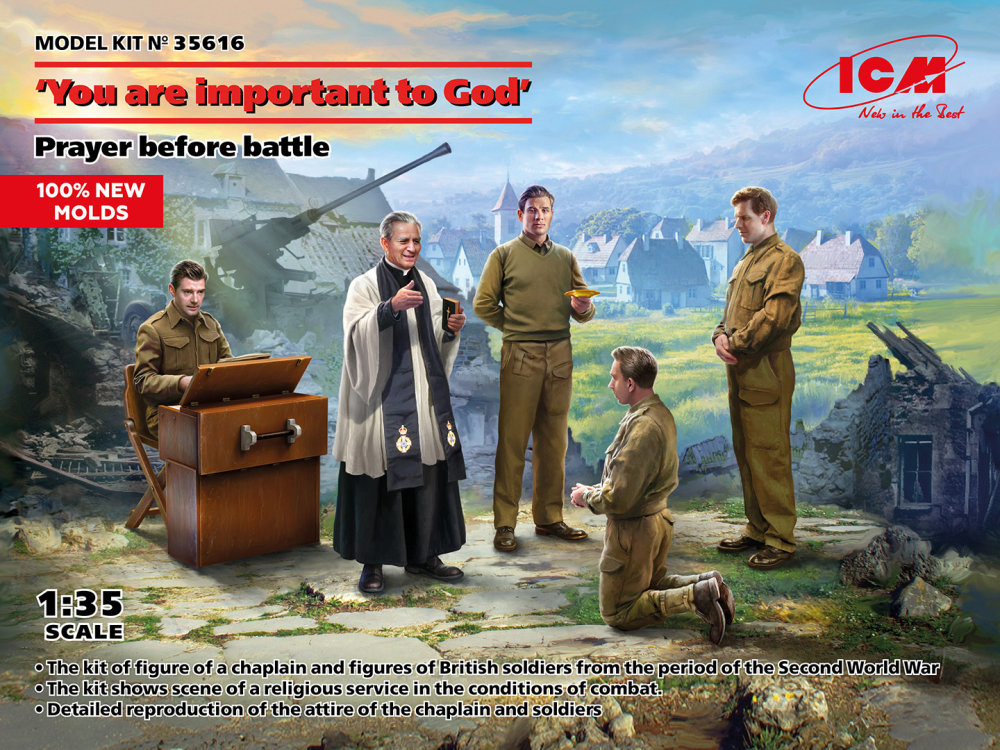 1/35 Prayer before battle, WWII (5 fig.)