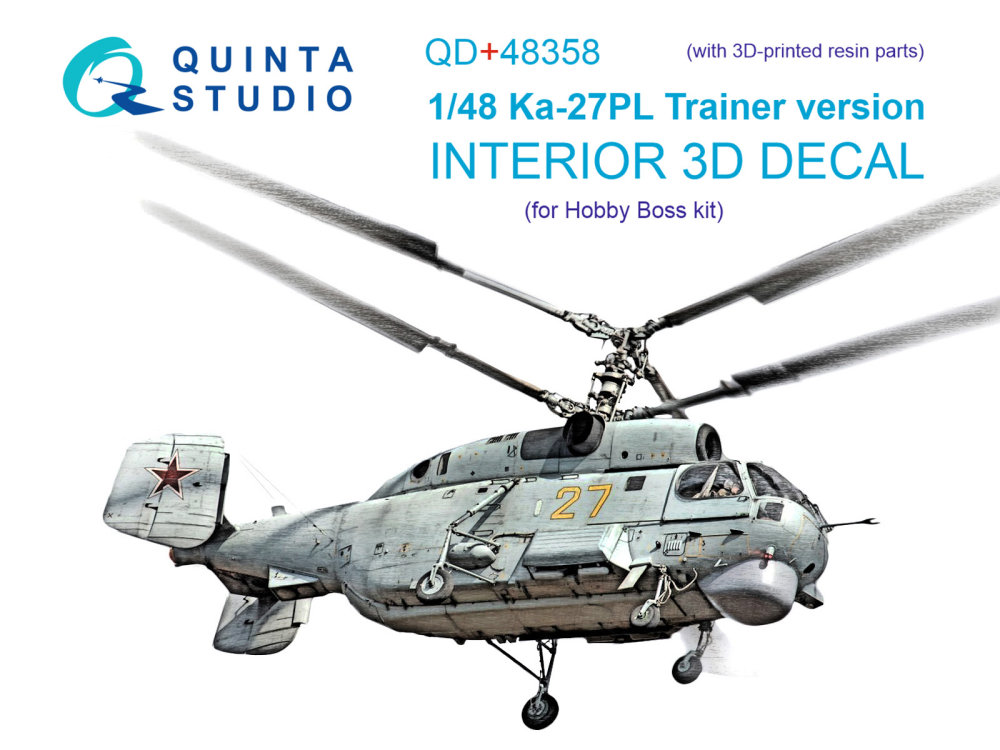 1/48 Ka-27PL Trainer version 3D-Print.&col.Inter.