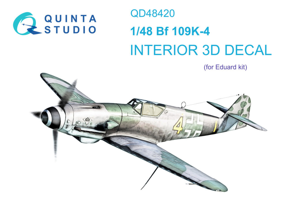 1/48 Bf 109K-4 3D-Print.&col.Interior (EDU)