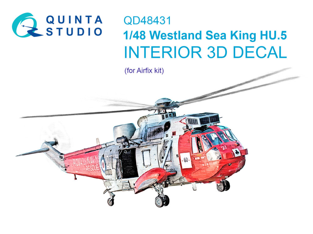 1/48 Westland Sea King HU.5 3D-Print.&col.Inter.