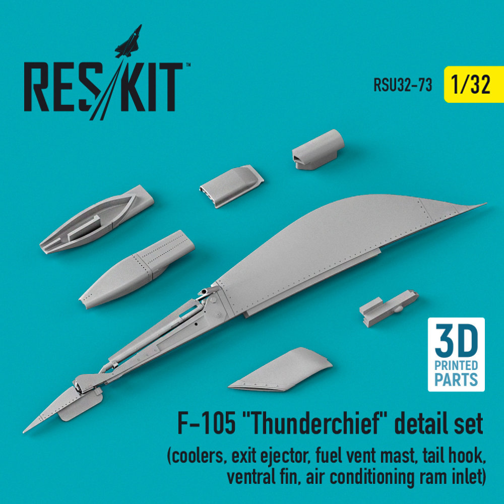 1/32 F-105 'Thunderchief' detail set (3D Printed)