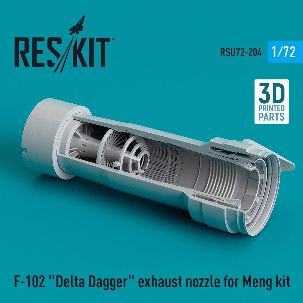 1/72 F-102 'Delta Dagger' exh.nozzle (MENG) 3D Pr.