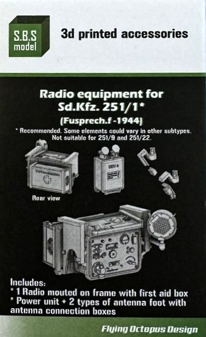 1/35 Sd.Kfz.251/1 Radio Equipment, Fuspr.1944 (3D)
