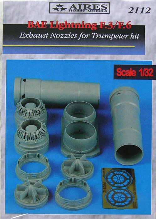 1/32 BAE Lightning F.3/F.6 exhaust nozzles (TRUMP)