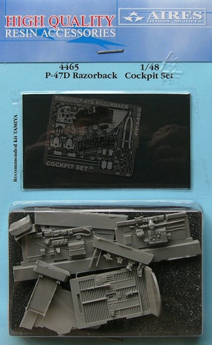 1/48 P-47D Razorback cockpit set  (TAM)