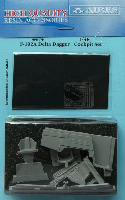 1/48 F-102A Delta dagger cockpit set (MONO)