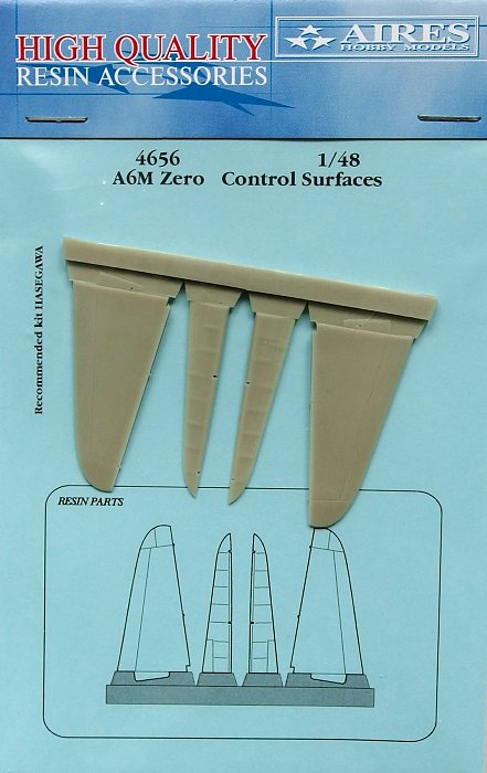 1/48 A6M Zero control surfaces (HAS)