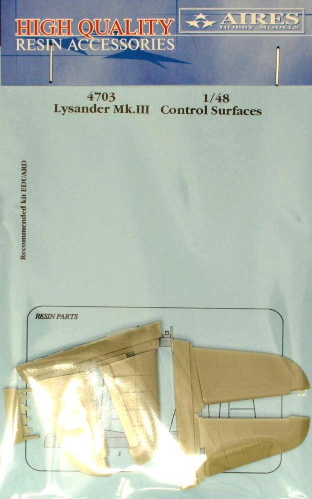 1/48 Lysander Mk.III control surfaces (EDU)