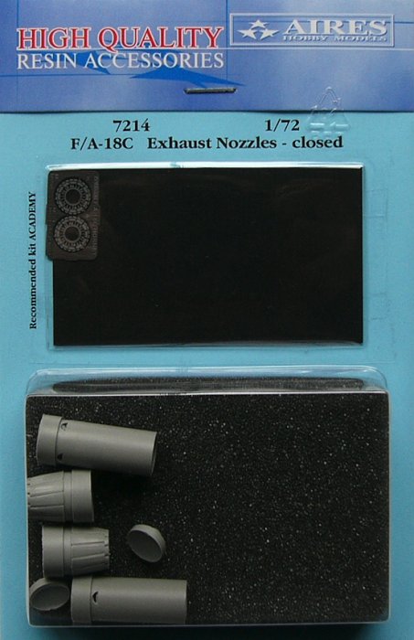 1/72 F/A-18C exhaust nozzles - closed (ACAD)