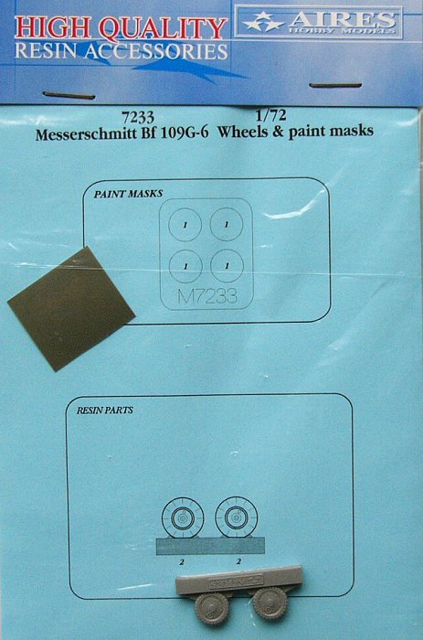 1/72 Bf 109G-6 wheel & paint masks