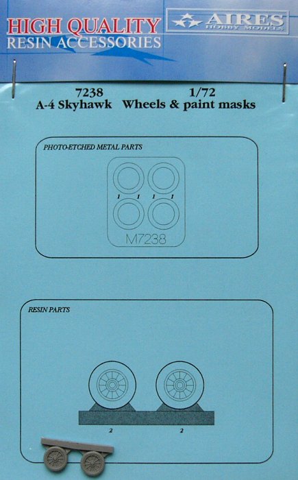 1/72 A-4 Skyhawk wheels & paint masks