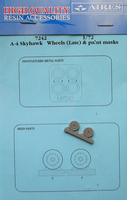 1/72 A-4 Skyhawk wheels (late) & paint masks