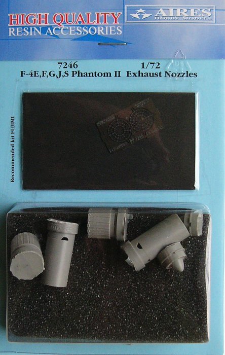 1/72 F-4E,F,G,J,S Phantom II exh. nozzles (FUJI)