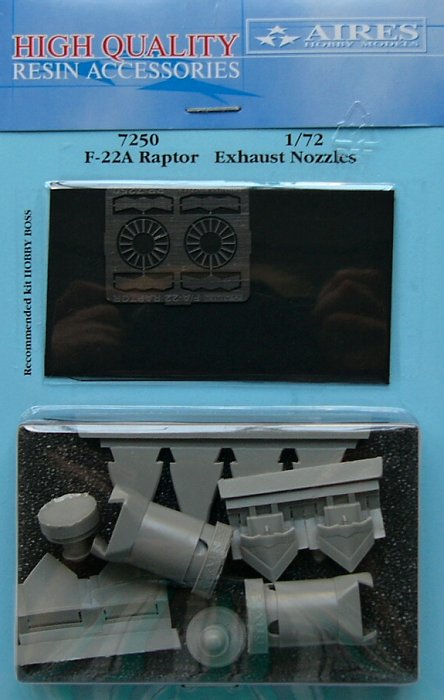 1/72 F/A-22 Raptor exhaust nozzles (HOBBYB)