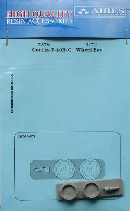 1/72 Curtiss P-40B/C wheel bay (AIRFIX)