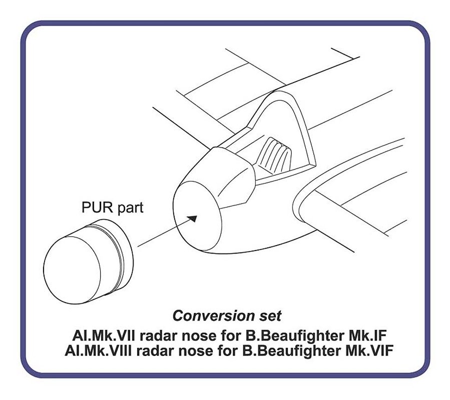 1/48 Beaufighter IF&VIF - radar nose (TAM)