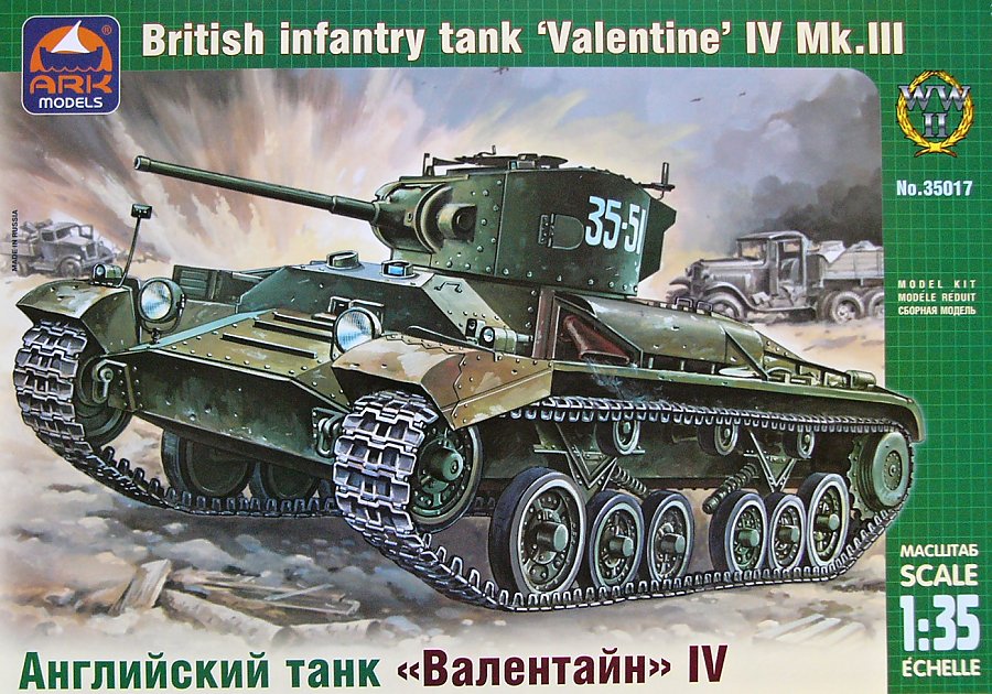 MODELIMEX Online Shop | 1/35 Valentine IV Mk.III British infantry tank ...