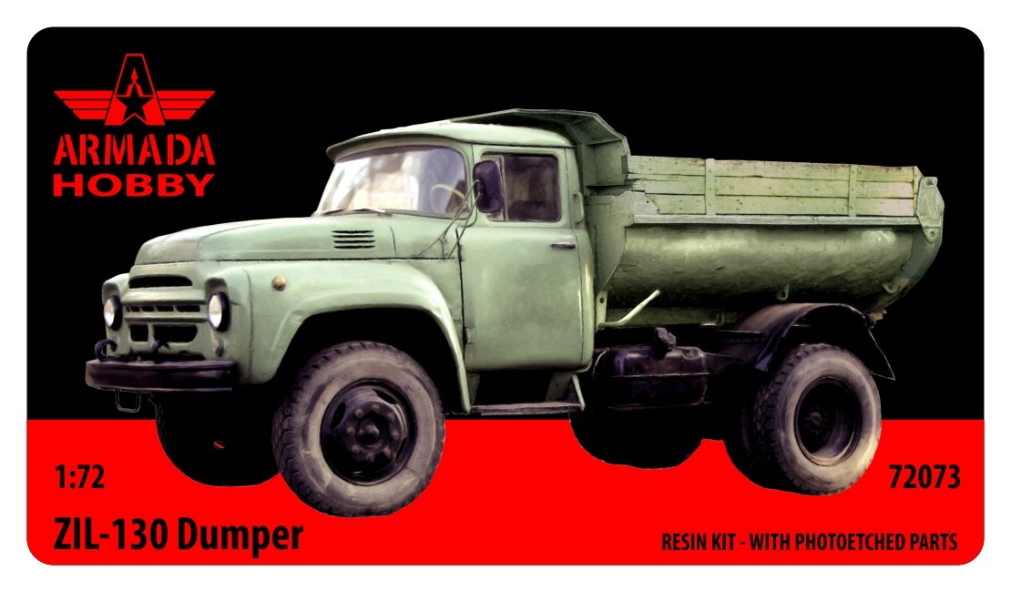 1/72 ZIL-130 Dumper (resin kit w/ PE)