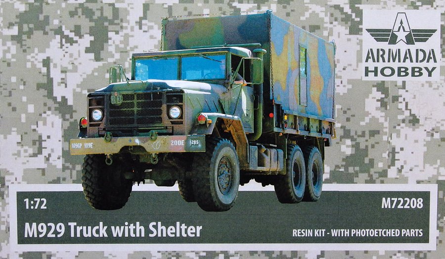 1/72 M929 Truck w/ Shelter (resin kit & PE parts)