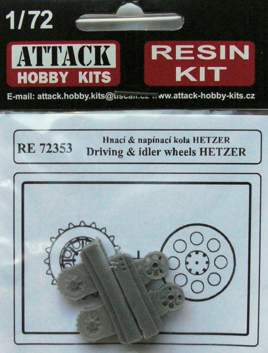 1/72 Driving & idler wheels HETZER No.: 3