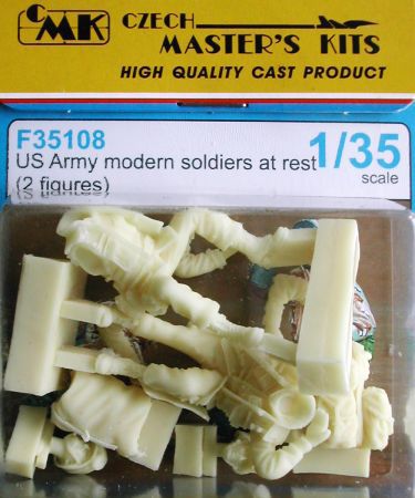 1/35 US Army modern soldiers at rest