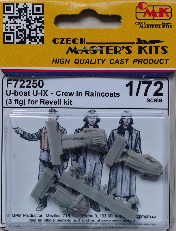 1/72 U-boat U-IX Crew in Raincoats (3 fig.)