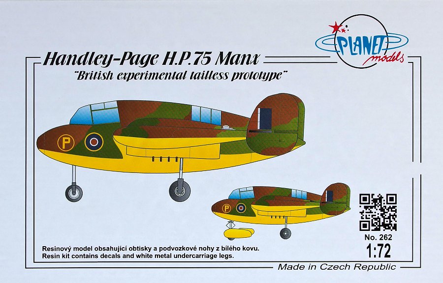 1/72 H.P.75 Manx (incl.decals&metal legs)