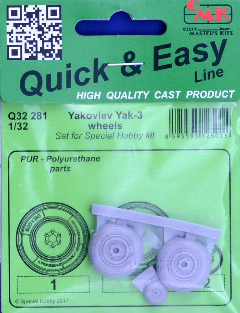 1/32 Yakovlev Yak-3 wheels (SP.HOBBY)